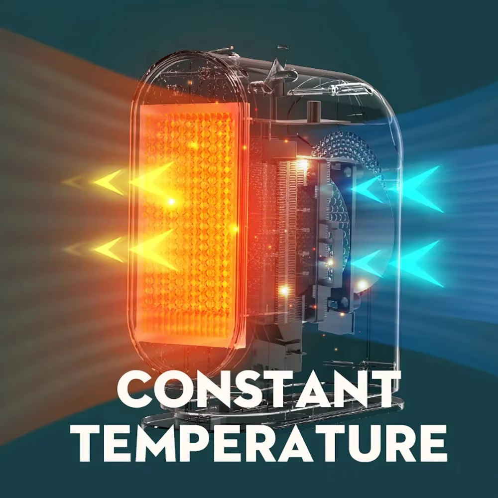 Desktop Electric Heater 500W Portable Home Electric Heater Intelligent Thermostat Fan Winter Electric Heater Heating Tools - Image 5