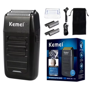 kemei-rechargeable-cordless-shaver-for-men-twin-blade-reciprocating-beard-razor-face-care-multifunction-strong-trimmer-km-1102