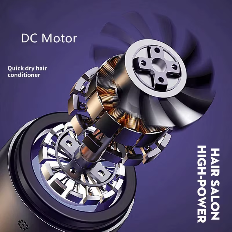 Professional Salon Hair Dryer with Ionic & Heat Protection Portable for Home Hotel Travel-for Household & Hotel Use - Image 6