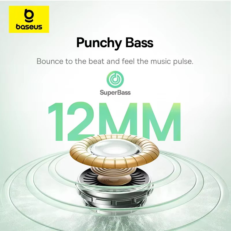 Baseus Bass EP10 NC -43dB Noise Cancelling ANC True Wireless Earbuds Bluetooth 6.0 In-Ear Wireless Earphones 4-Mics ENC Ear buds - Image 11