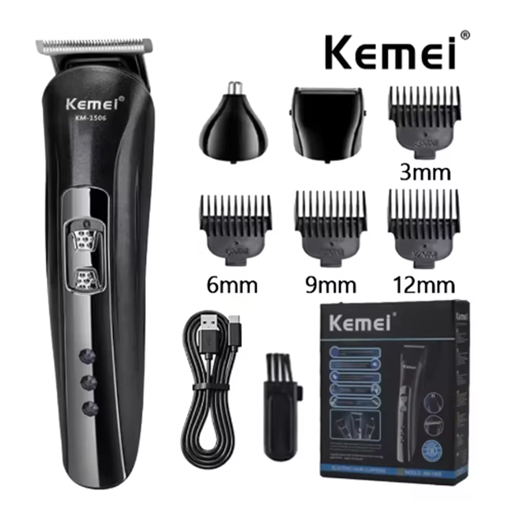 kemei-km-1506-3-in-1-electric-shaver-hair-cutting-charging-hair-trimmer-electric-rechargeable-nose-professional-shaving-machine-4
