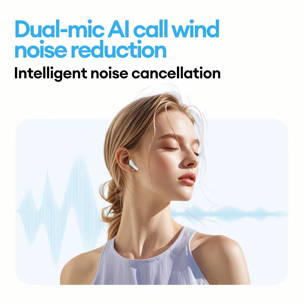 New Lenovo LE209 Wireless Bluetooth Earphone ANC Noise Reduction HiFi Music Bluetooth Headphone 30H Battery Life Gaming Headset - Image 7